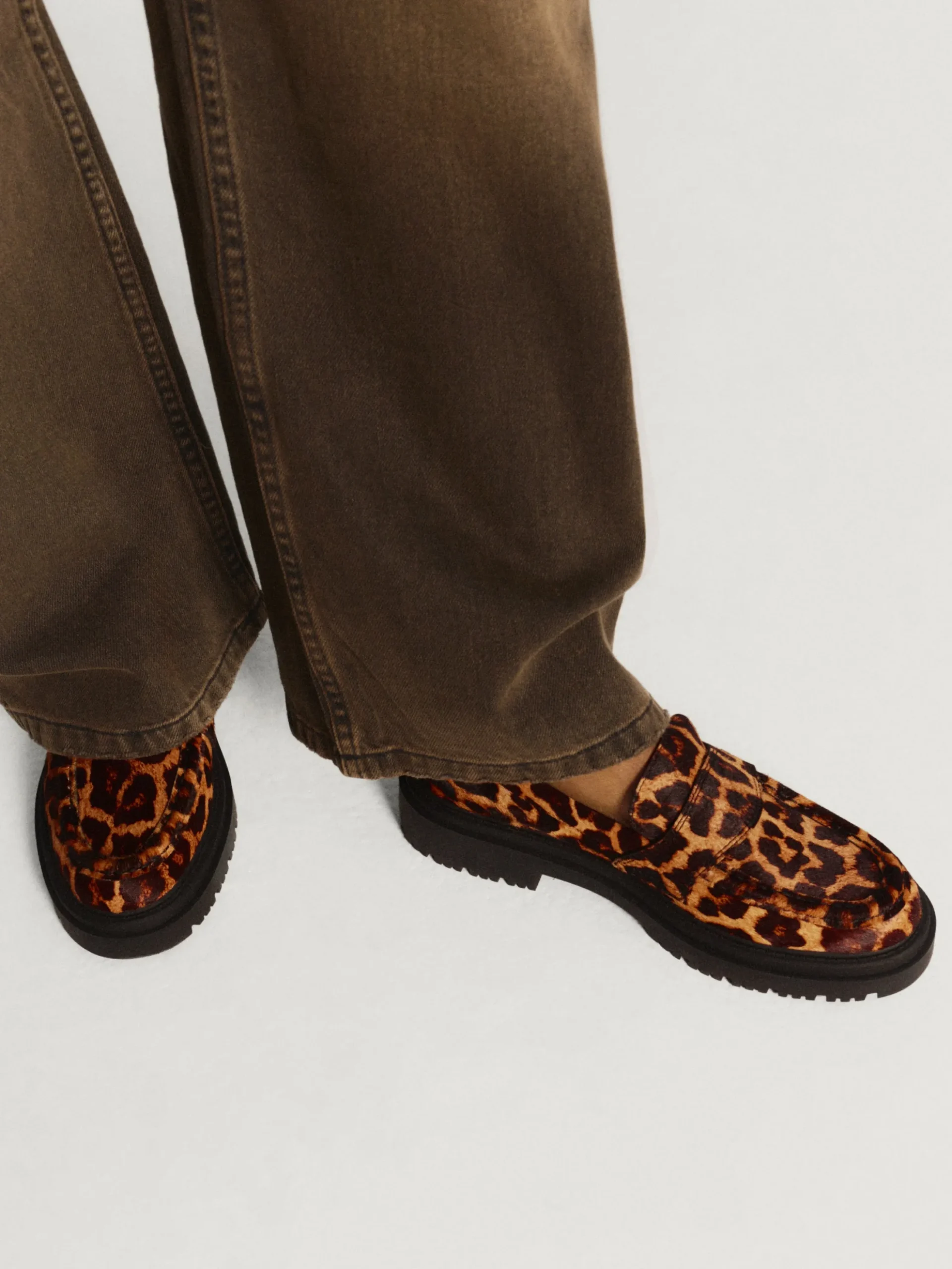 Mujer HOFF Zapato Plano|MOCASÍN SCHOOL ANIMAL PRINT MARRÓN