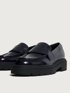 Mujer HOFF Zapato Plano|MOCASÍN SCHOOL AZUL