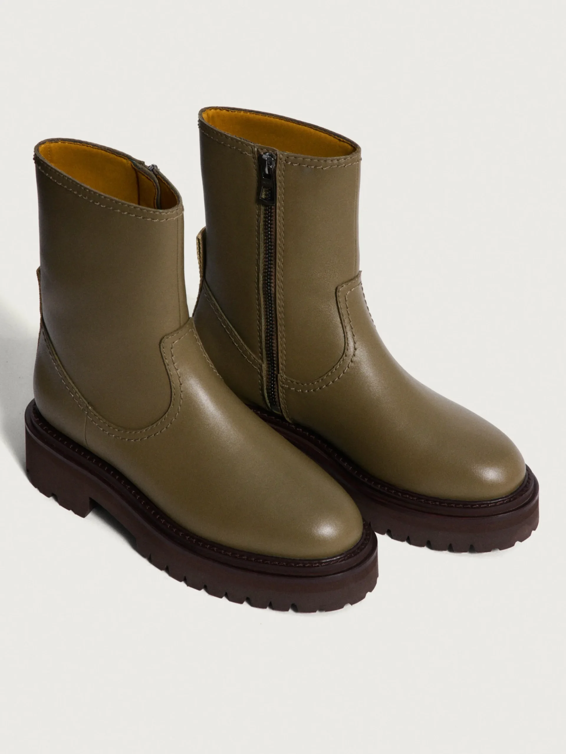 Mujer HOFF Botas Y Botines|OFFICE GREEN LEATHER BOOT