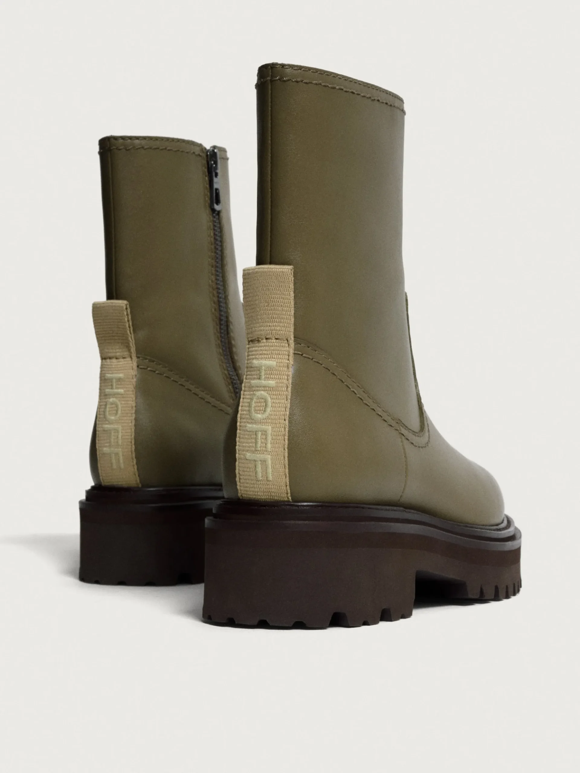 Mujer HOFF Botas Y Botines|OFFICE GREEN LEATHER BOOT