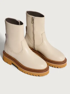 Mujer HOFF Botas Y Botines|OFFICE OFF WHITE LEATHER BOOT