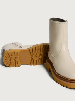 Mujer HOFF Botas Y Botines|OFFICE OFF WHITE LEATHER BOOT